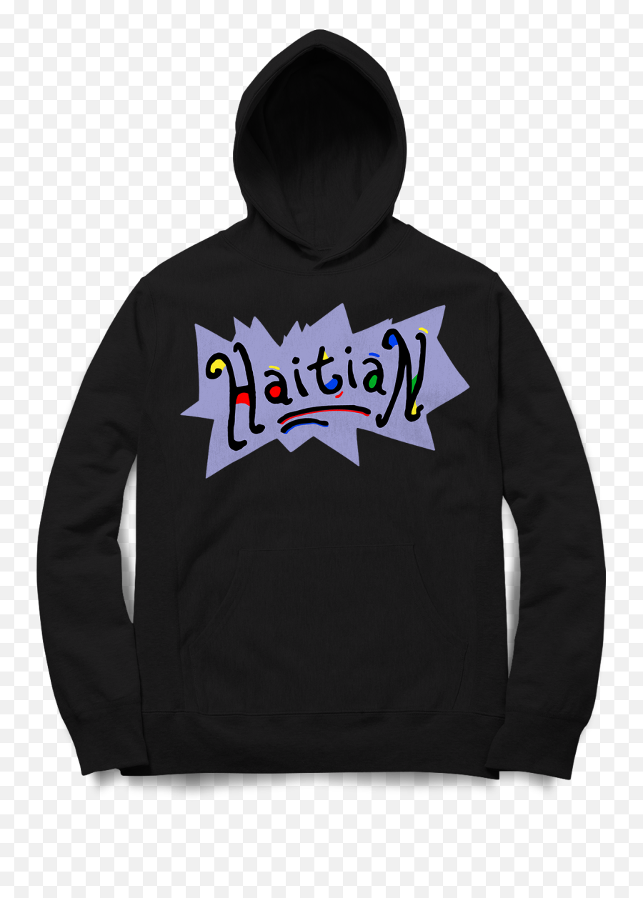 Haitian Rugrats Hooded Sweatshirt Black U2014 N Y S I Png