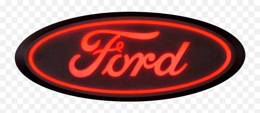 Illuminated Ford Led Grill Emblems - Oval Ford Light Up Emblem Png,Ford Logo Png Transparent