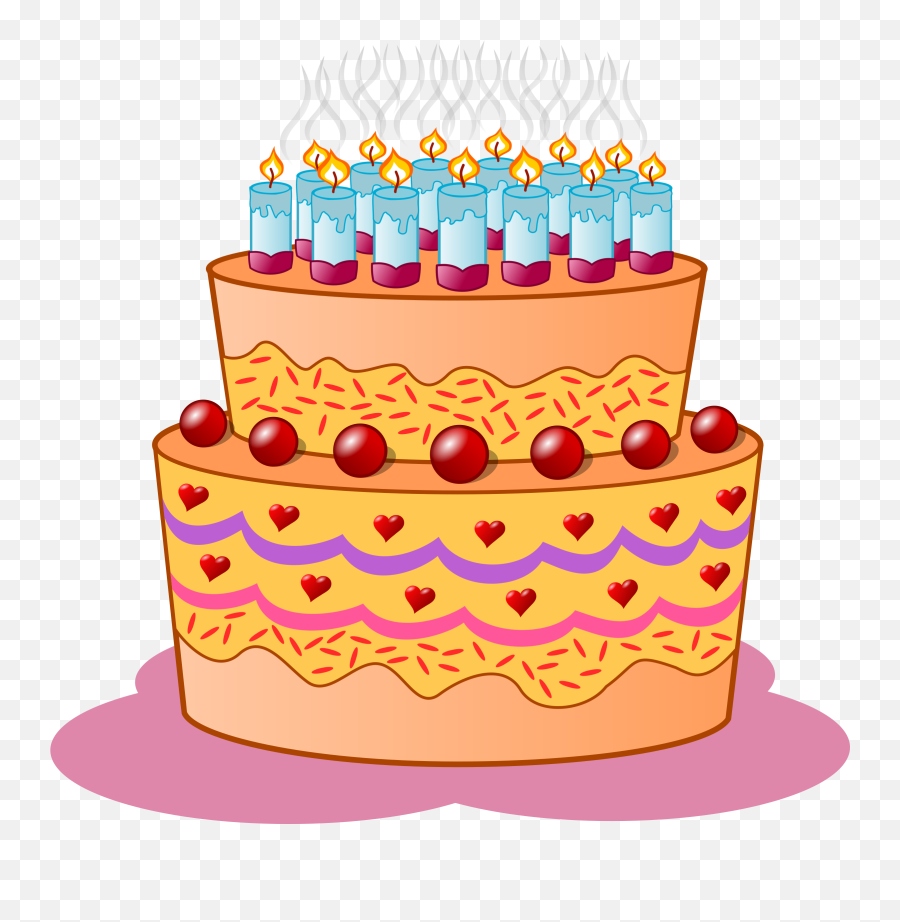 Birthday Cake Clipart Png Transparent - Birthday Cake Clip Art,Birthday Cake Clipart Transparent Background
