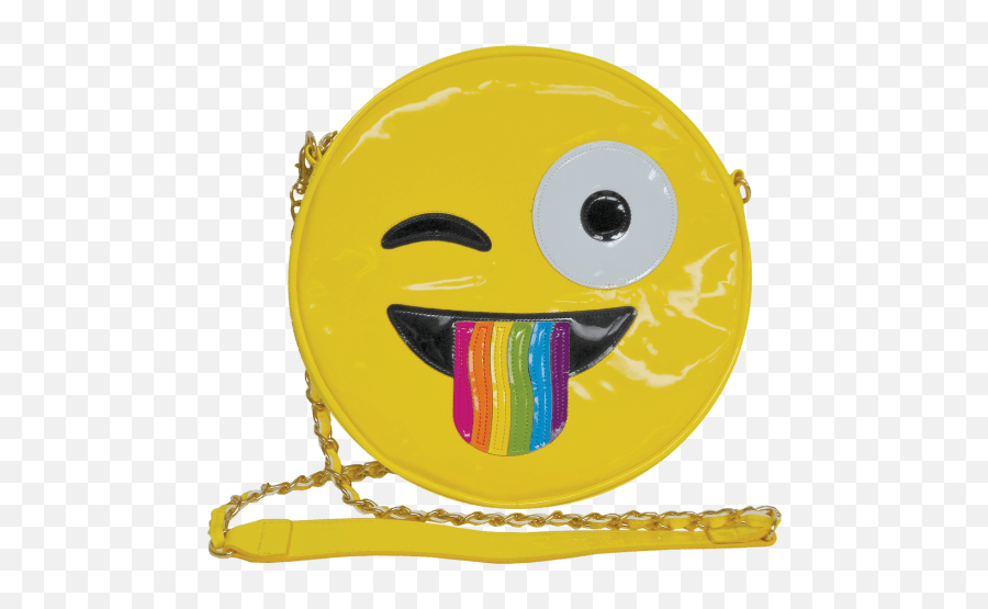 Download Crazy Face Emoji Crossbody Bag - Emoji Png,Crazy Face Png