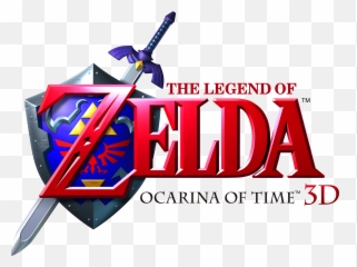 Zelda - Legend Of Ocarina Time 3d Logo png