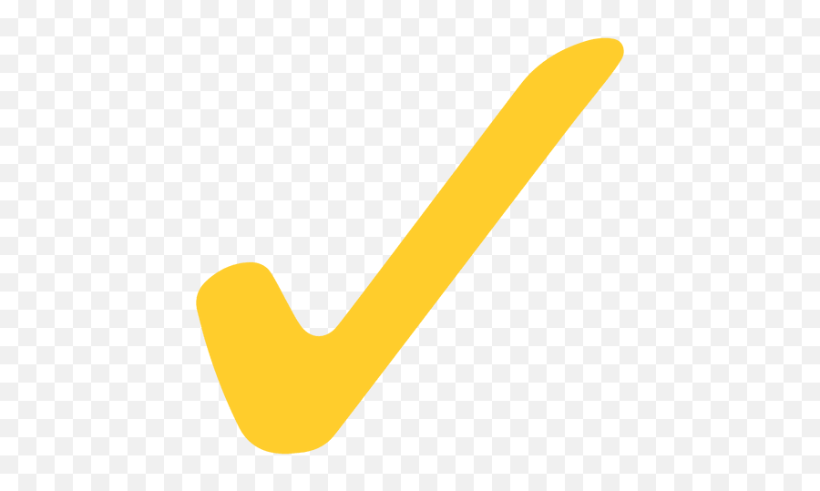 Yellow Flat Check Mark - Transparent Png U0026 Svg Vector File Check Mark,Checkmark Png Transparent