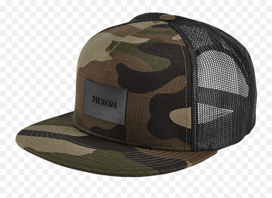 Team Trucker Hat Woodland Camo Menu0027s Nixon Hk - Hat Png,Snapback Png