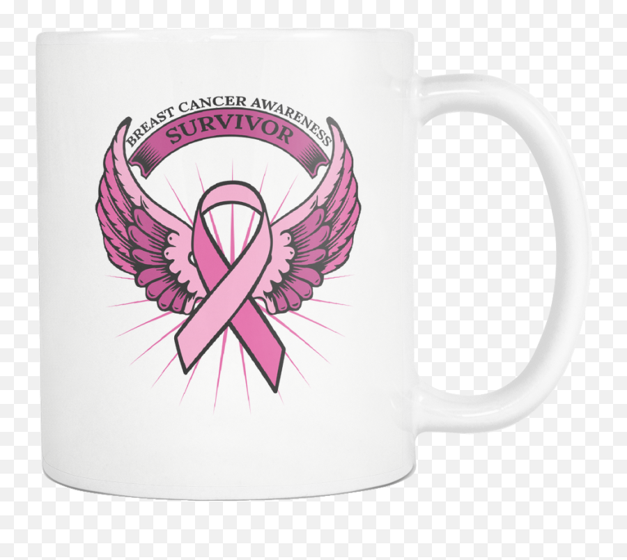 Breast Cancer Awareness Survivor Pink Ribbon Merchandise - Breast Cancer Symbols For Cups Png,Pink Ribbon Png