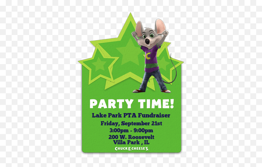 Lake Park Elementary School - Chuck And Cheese Invitation Background Png,Chuck E Cheese Png