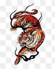 Report Abuse - Tattoo Png Tigre Clipart Full Size Clipart Tiger Tattoo Transparent,Tigre Png