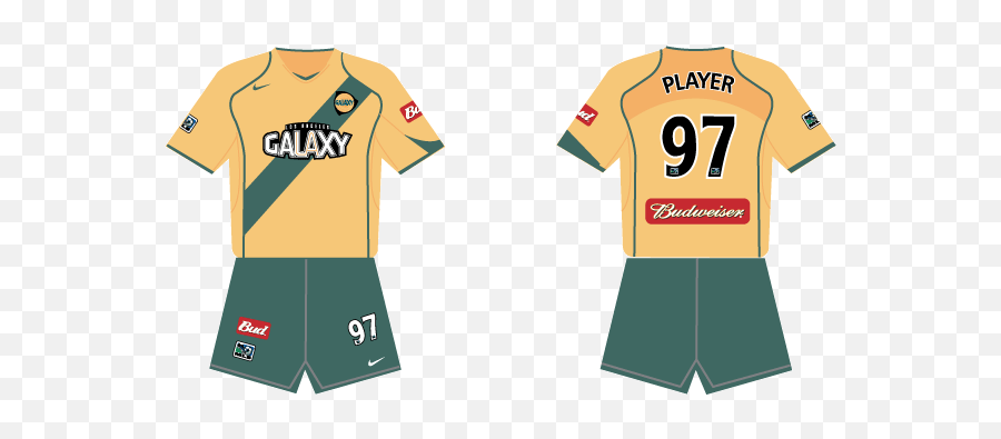 La Galaxy Home Uniform - Major League Soccer Mls Chris 2005 La Galaxy Jersey Png,Galaxy Logos
