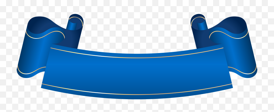 Blue Banner Transparent Clip Art - Ribbon Banner Clipart Blue Png,Banner Png