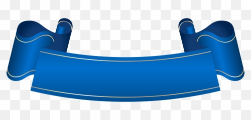 Blue Banner Transparent Clip Art - Ribbon Clipart png