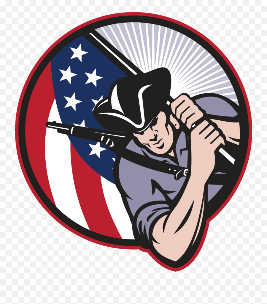 Patriotic Clipart Softball - Cartoon The Patriots American Revolution Png,Patriotic Logos