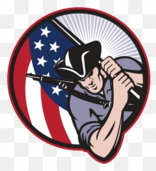 Patriotic Clipart Softball - Cartoon The Patriots American Revolution png