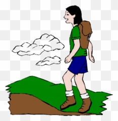 Hiking Top Of Mountain Clipart Kid - ClipartAndScrap Go Cartoon Gif png