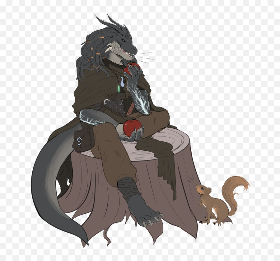 Kanarak Dragonborn Warlockdruid Venusnoiir - Black Dragonborn Paladin Png,Dragonborn Png
