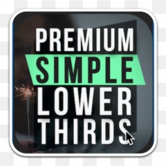 Fcpxsimple Lower Thirds - FCPXPremiumVFX Simple Graphic Design png