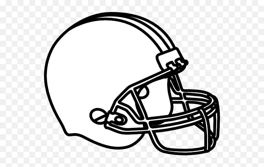 Football Helmet Clip Art Black And - Clip Art Football Helmet Png,Football Outline Png