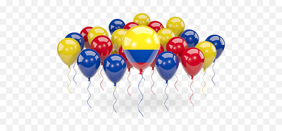 Balloons With Colors Of Flag - Balloon Venezuela Png,Colombian Flag Png