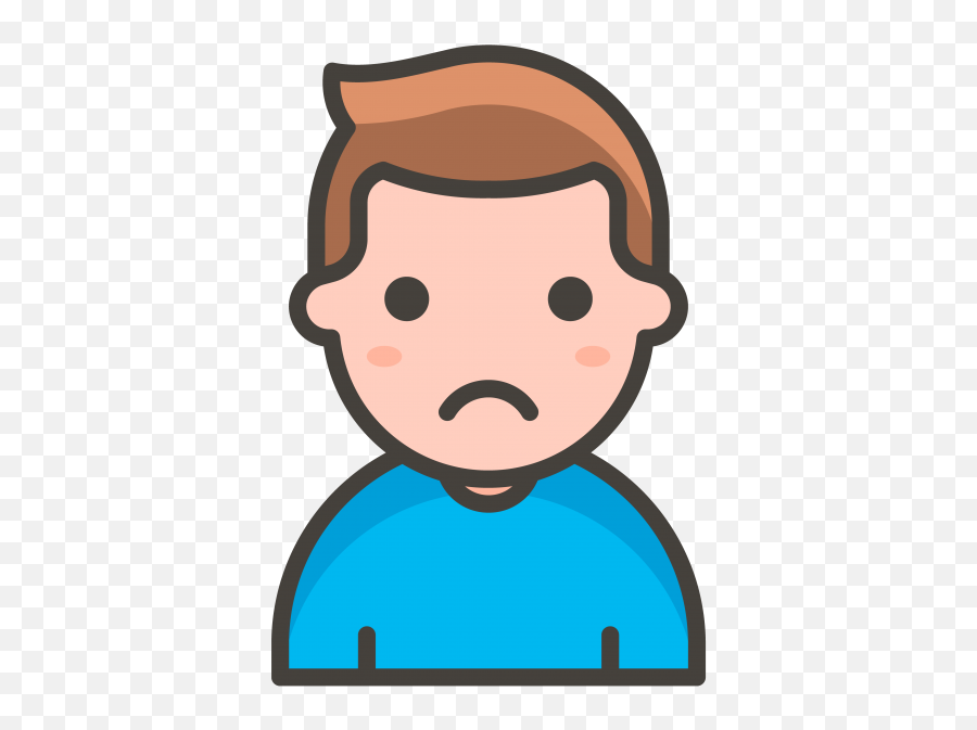 Man Frowning Emoji - Clipart Singer Png,Frown Png