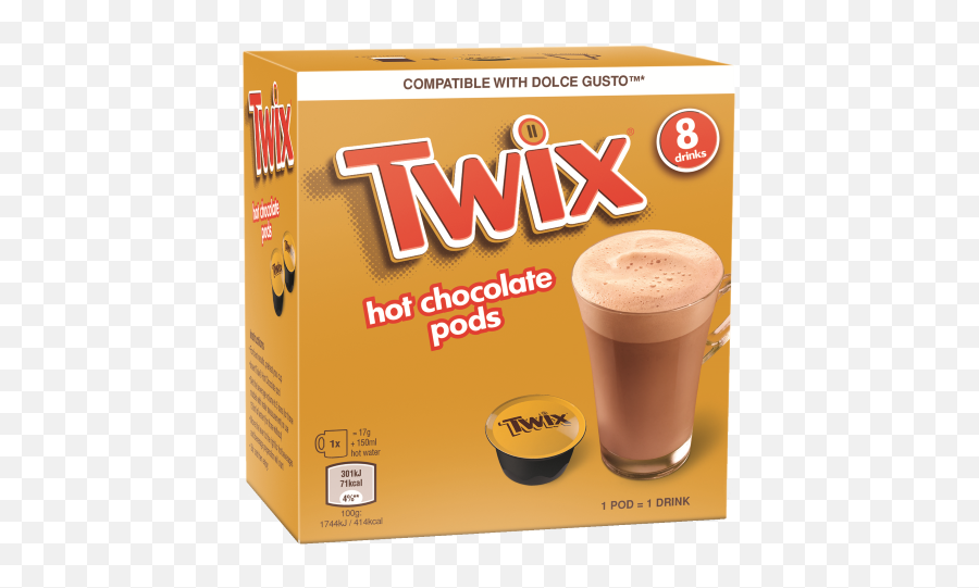 Twix Hot Chocolate Pods - Aimia Foods Png,Twix Png