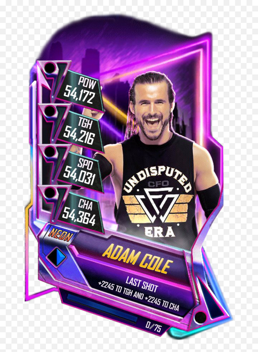 Download Adamcole S5 23 Neon - Wwe Supercard Drew Mcintyre Png,Adam Cole Png