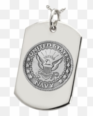 Dog Tag Military Jewelry - Thumbprint Dog Tag Necklace Png,Dog Tag Png
