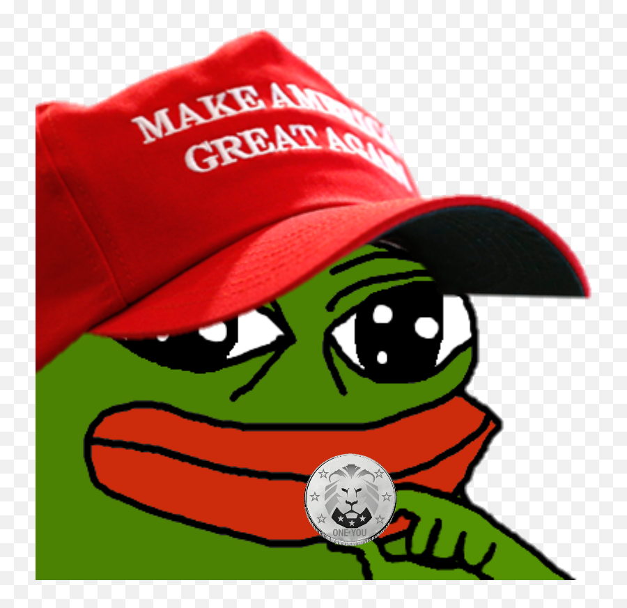 Pepe With Trumpcoin Make America Great Again Know Your Meme - Make America Great Again Pepe Png,Pepe Transparent Background