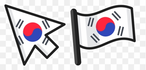 South Korea Flag Cursor - png