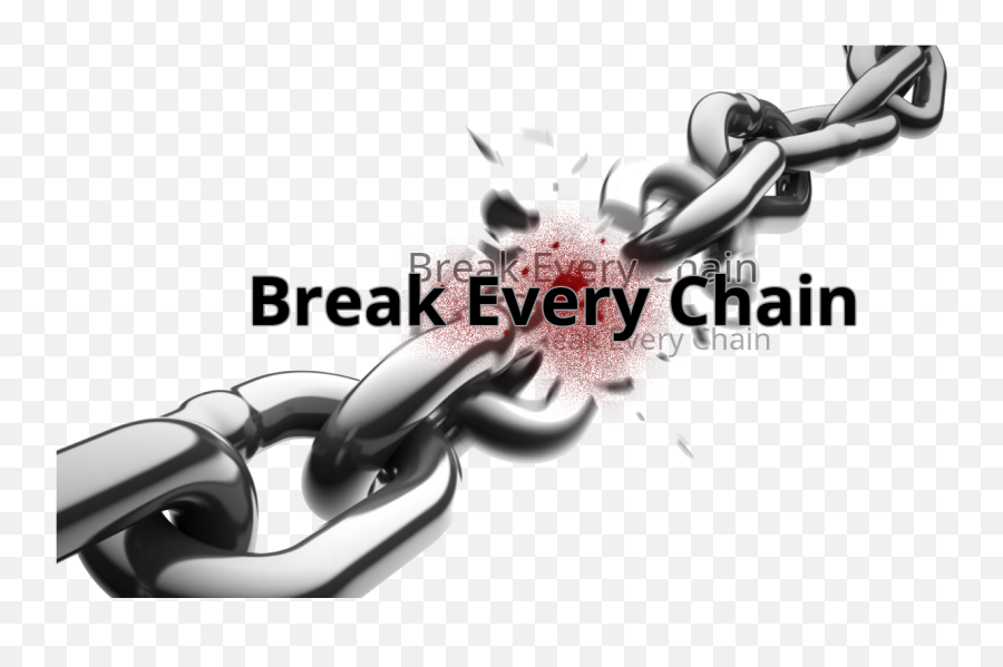 Break Every Chain Broken - Transparent Breaking Chains Png,Broken Chain Png