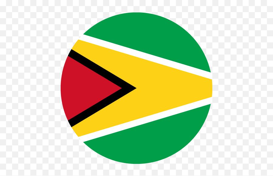 Vector Country Flag Of Guyana - Guyana Flag In A Circle Png,Guyana Flag Png