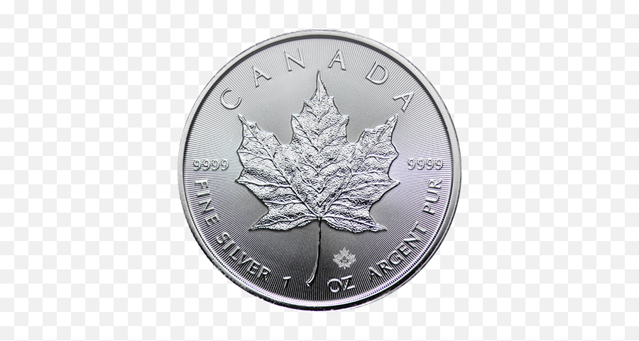 1 Oz Canada Silver Maple Leaf - Buy Silver Coins Solid Png,Canadian Maple Leaf Png