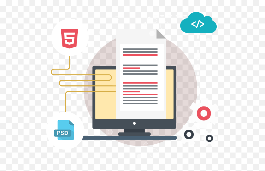 Psd To Html Convert Html5 Css - Html 5 Png,Html Png