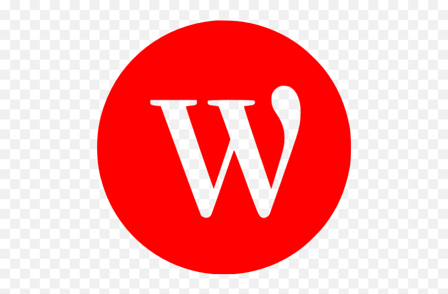 Red Wordpress 4 Icon - Whitechapel Station Png,Wordpress Icon Png