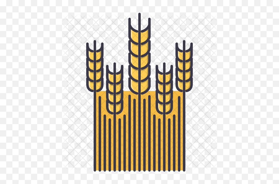 Wheat Field Icon Of Colored Outline - Wheat Field Icon Transparent Png,Wheat Icon Png