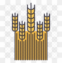 Wheat Field Icon Of Colored Outline - Transparent png