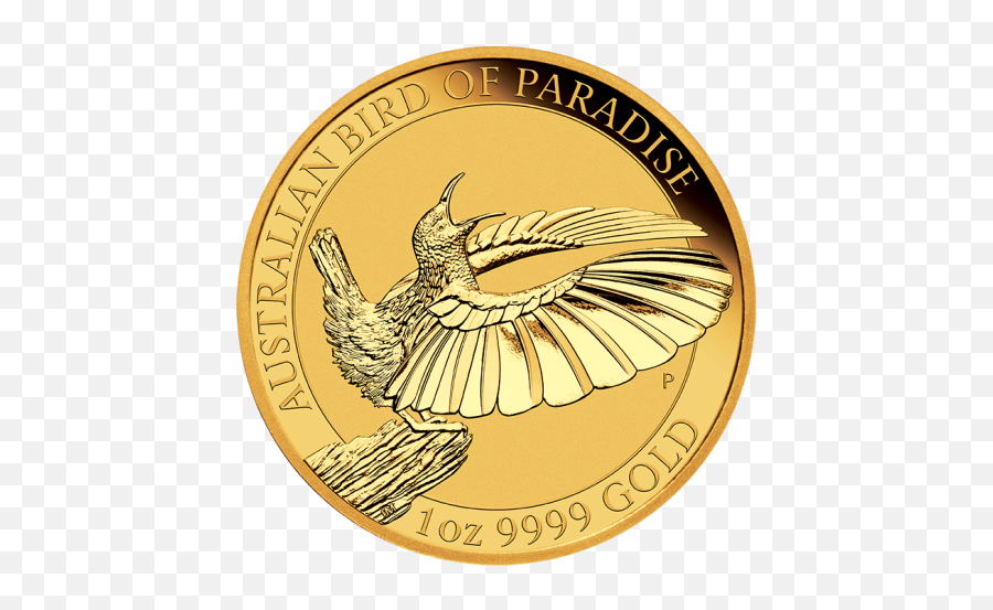 2018 1 Oz Australia Bird Of Paradise 9999 Gold Coin Bu - Birds Of Paradise 1 Oz Gold Png,Gold Coin Png