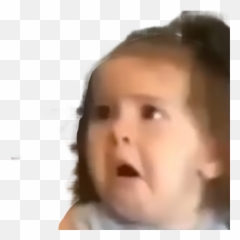 Wtf Baby Scared Face Scarry Fear Sticker Farstito - Hair Design png