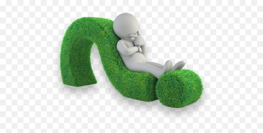 Cartoon Man Thinking While Laying - Plant With Question Mark Png,Man Thinking Png