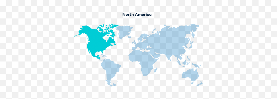 North America - World Map Png,North America Transparent