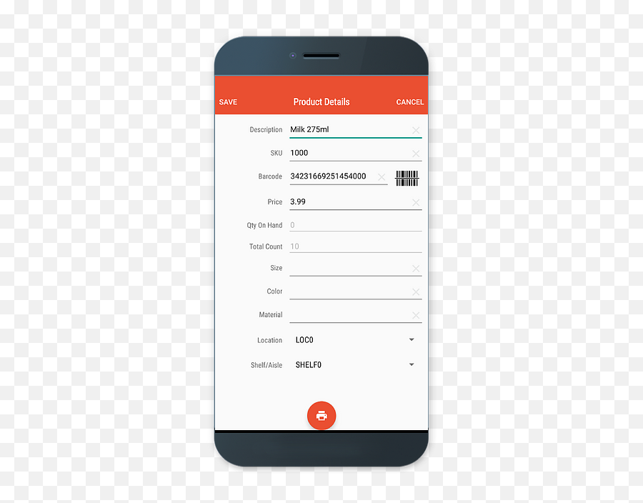 Inventory Counter For Android Devices - Smartphone Png,Android Material Barcode Icon