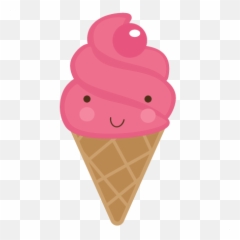Cute Ice Cream Cone Svg File - Cute Ice Cream Clipart Png,Soft Serve Icon