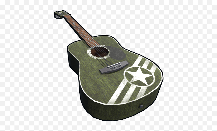 Army Acoustic Guitar Rust Wiki Fandom - Guitar In Rust Png,Acoustic Guitar Png
