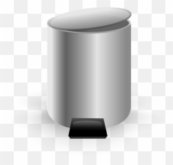Trash Can Metal Closed Garbage - Empty Small Clip Art png