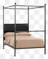 Metal Frame Canopy Bed Transparent Png - Background