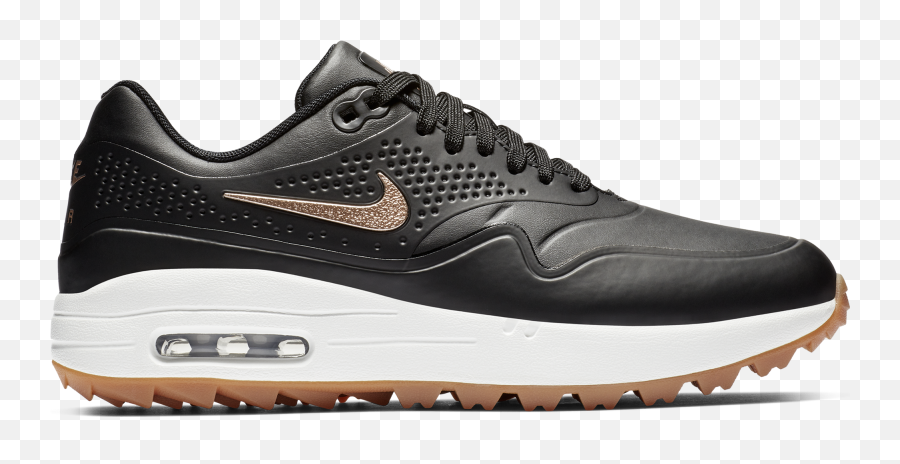 Nike Air Max 1 G Womens Golf Shoe - Nike Air Max Golf Women Black Png,Nike Icon 2 In 1