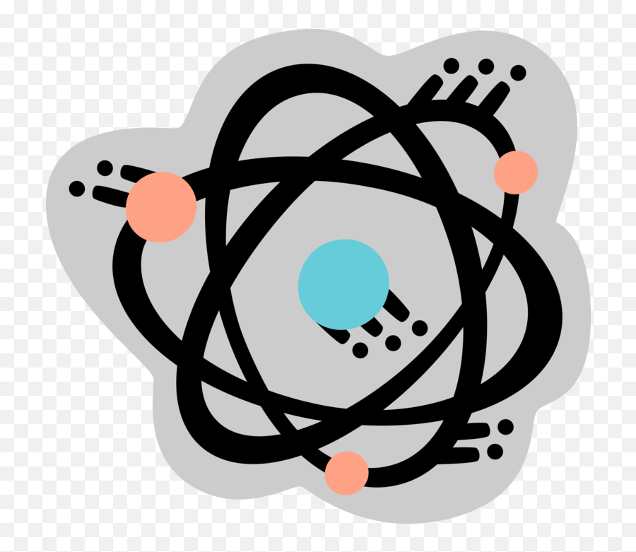 Atoms Circle Nucleus - Vector Image Dot Png,Atom Icon Vector