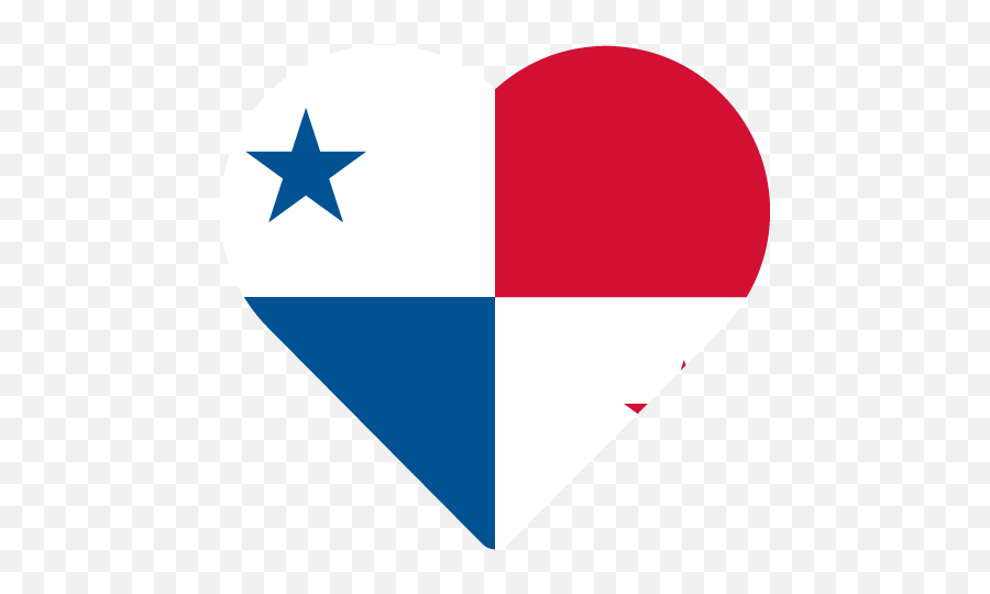 Vector Country Flag Of Panama - Heart Vector World Flags Panama Flag Icon Png,Heart Flat Icon