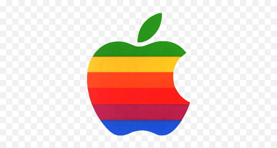 Apple Logo Rainbow Psd Free Download - High Resolution Original Apple Logo Png,Apple Icon