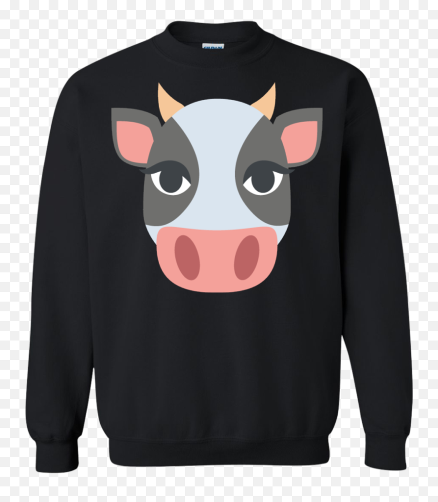 Cow Face Emoji Sweatshirt - Gucci Sweater Png,Moana Png Transparent
