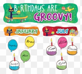 Ep 63649 Pete The Cat Groovy Bday Mini Bbs - Birthday Pete The Cat Png,Pete The Cat Png