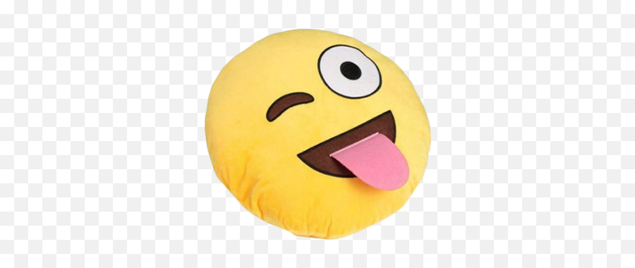 Tongue Out Emoji Pillow Png