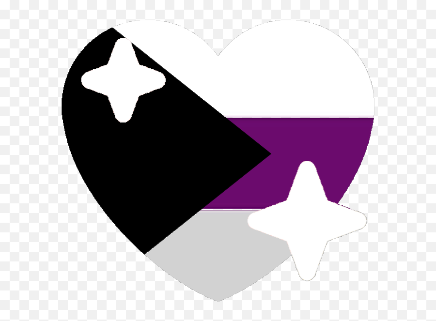Download Demisexual Sparkle Heart - Discord Pride Heart Emojis Png,Sparkle Emoji Transparent